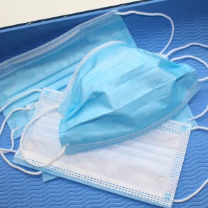High Quality Disposable Face Mask Surgical Black Mask Blue Earloop 3ply Disposable Nonwoven Face Mask