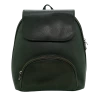 HIgh Quality Custom Made Leather Army Green Backpack