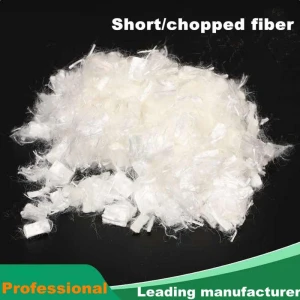 UHMWPE chopped fiber,staple polyethylene yarn for concrete