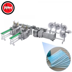 FPM fully automatic 3 ply medical nonwoven carbon dust mask making machine