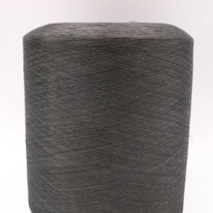 Carbon  conductive  fiber nylon filaments  20D/3F intermingling black polyester DTY 75D filaments yarn for ESD clothes-XTAA030