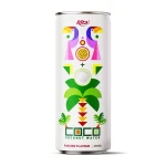 Coconut Water with Passion Fruit Flavor 250ml Can