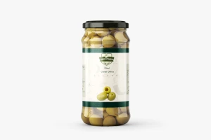 pitted green olives
