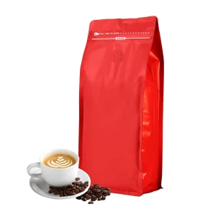 Accept Custom Stand up Pouch Packaging Bag with Zipper and Valve For Coffee