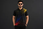 Custom Men's Sublimation Sports Polo Shirt Manufacturer OEM Polyester Golf Polo Shirt