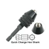 0.5-6.5mm Mini Lathe Keyless Drill Chuck