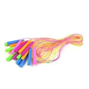 Cute flash children color crystal fitness kids skipping rope