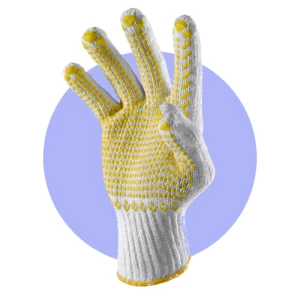 Dotted Gloves Safety Gloves PPE Gloves Hand Gloves Working Gloves