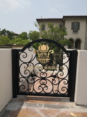 fluorocarbon painting  fancy dual panle password locks wrought iron gates  for driveways residential electric gates designs for sale