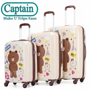 3 Pieces Sets Anti-seismic Carry On Suitcase ABS Soft Handle Luggage Trolley Bags