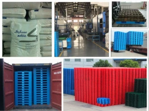 Static Load 4000kgs Heavy Duty Rack Use Industrial Plastic Pallets