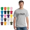 100% cotton Blank Plain tshirt Custom High Quality Printed Logo Black t shirts