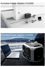 1KW/2400W/4800W - Portable power station - plastic / iron frame series