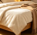 Thick Brushed Flannel Quilt Cover Double Size Warm Winter Bed Cover