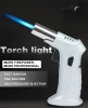 JIJU 2022 New Design Custom Torch Lighter Long Refillable Cheap Torch Jet Flame Lighter Butane Lighter