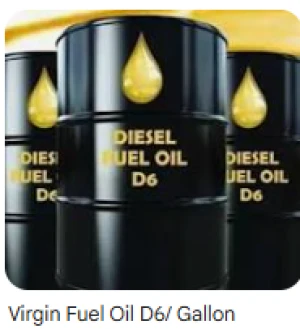 Virgin Diesel Fuel D6 EN590 High Quality Diesel Fuel for Industrial & Commercial Use