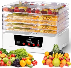 Fruit Dryer Vegetables  Drying Machine Household Food Dehydrator  With 5 Trays