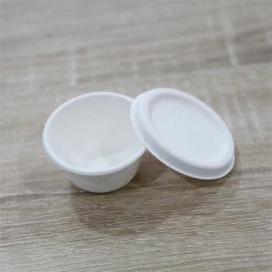 Compostable disposable eco-friendly sauce cups