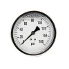 100mm Glycerin Filled Stainless Steel Base Connection Gas Pressure Gauge For Industry Use
