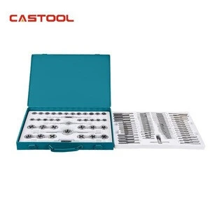 110pcs High Quality Metric and SAE Alloy Steel Die and Tap Set Kit