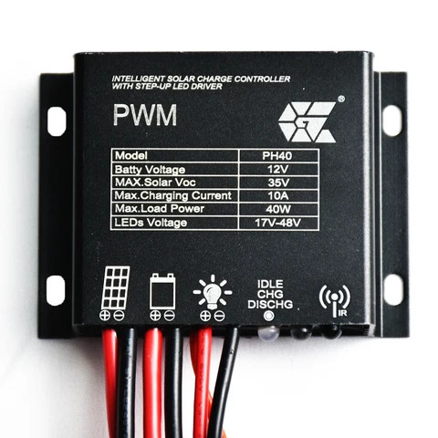 Buy 12/24v 10a Regulator Solar Street Light Pwm Solar Charge Controller ...