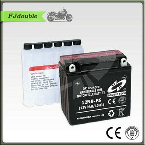 12N9-BS Battery/Maintenance free Dry Charge Motorcycle battery 12V9AH