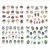 Import 12PC Laser Butterfly Nail Sticker Decorations Diy Decal Wraps Tattoo Insect Stickers For Nails Manicure Watermark Tips Tools, from China