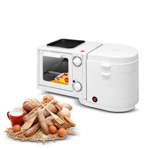 1350W home multi-function 3-in-1 breakfast machine Manifold oven/toaster/coffee maker