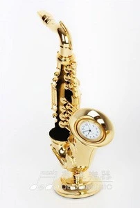 1/6 size gold plated music instrument shaped mini size trombone