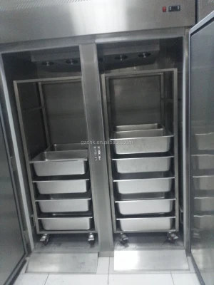 -18degree centigrade double door freezer refrigerator with 32 GN pan for kitchen equipment