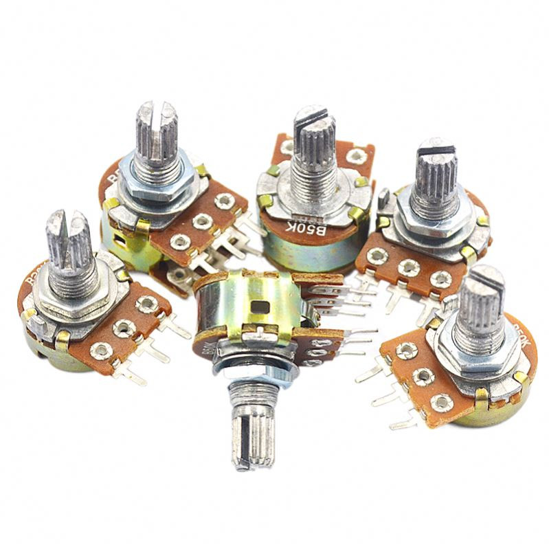 Buy 1m Ohm Rotary Potentiometer B1m Audio Volume Control Double Joint 3