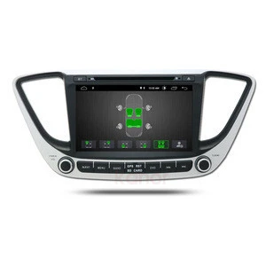 2 din android 10 2+32g car dvd player for hyundai verna solaris accent gps navigation