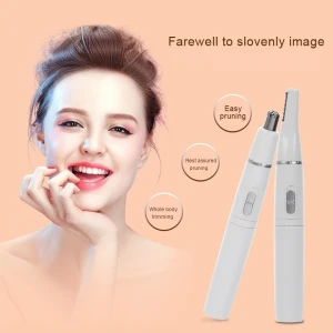 2 In 1 Electric Nose Ear Trimmer Shaving Hair Removal Eyebrow Shaver Hairs Razor For Men Women