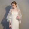 2 Layers White Ivory Short Wedding Bridal Veil