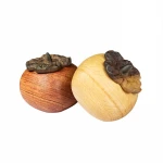 2 Pieces 15ml/0.51oz Wood Persimmon shape Essential Oil Bottle Customize Wooden container For Essential Oil Aromatherapy