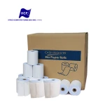 2 Ply 76 x 60 x 12 mm W/W NCR Paper Roll Cash Register Offset Printing Paper