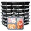 2000ML large plastic food storage container large fast food plastic container food packaging box