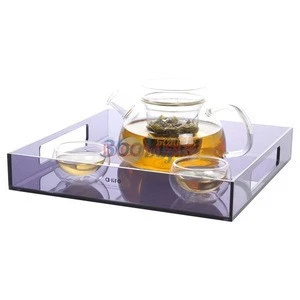 2017 modern design acrylic tray for hotel from China manufacturer low price