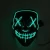 Import 2018 Amazon hot sale Black EL neon purge mask led party mask for cosplay,Halloween,Party from China