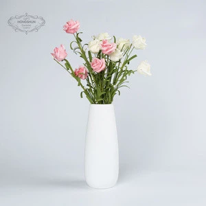 2018 New Chinese dehua Porcelain Creativity Simple And Modern Style White Ceramic Vases for Wedding Home Decoration vase