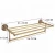 Import 2018 New modern design brass finishing wall hang towel holder wholesale luxury hotel use bath towel rack from China