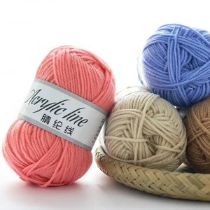 2020 Fashion New 64 Colors 4 Strands Hand-Woven Acrylic Line Wool Thread Scarf Sweater Crocheted DIY Toys Knitting Wool Yarn
