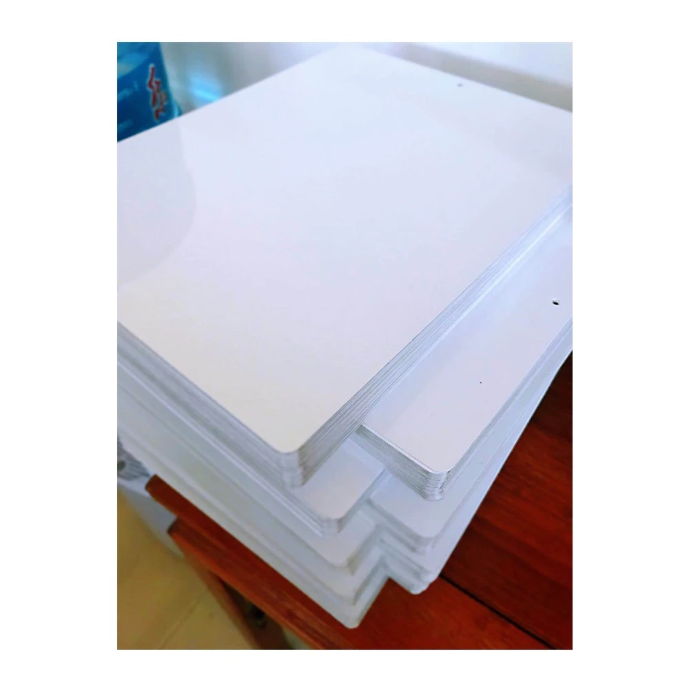 2020 High Quality Custom Sizes Blank Gloss White Dye Aluminum Sublimation Blanks 24&quot;X36&quot; 12&quot;X18&quot; With Round Corners &amp; Holes