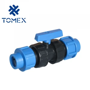 2020 hot sale  PP compression single union ball valves for irrigation