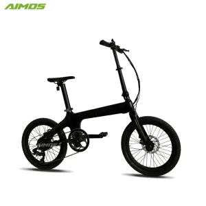 2020 new design 20 inch folding bike electric full carbon fiber frame electric bike with 36V 250W 7ah seat post battery