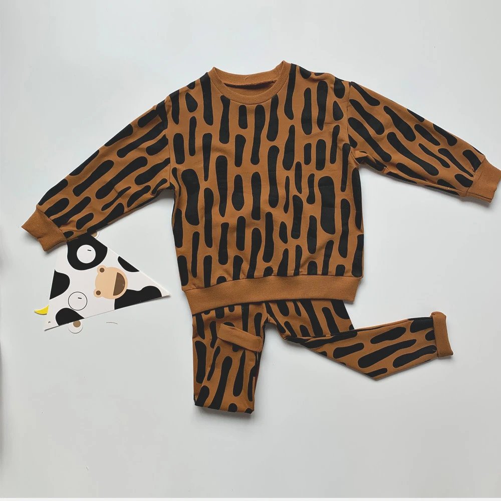 2020 New Fashion Kid Boy Autumn Long Sleeve Printed Outfit Cute Baby Boy Coming Home Outfit for 1-6T