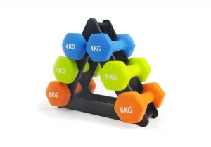 2020 New Style Different Color Women&#x27;s Weight Lifting Non-slip Grip Neoprene Rubber Dumbbells