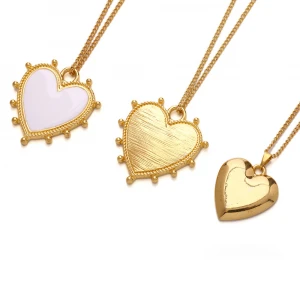 2020 Stylish Gold Trendy Necklace,Enamel Star Heart Pendant Necklaces Jewelry