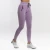 Import 2021 Fashion design french terry stretcher joggers zipper velour sweatpants purple women sweat pants from China