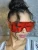 Import 2021 Fashion Designer Metal Women Oversized Sunglasses Sexy face shield sunglasses women from China